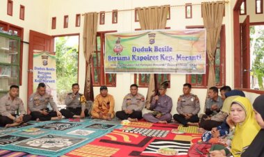 "Duduk Besile"  di Desa Kuala Merbau, Kapolres Meranti Ajak Masyarakat Bersinergi Jaga Kamtibmas dan Taat Berlalu lintas