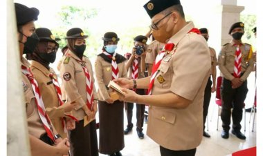 Di Lepas Ketua Kwartir Nasional,  12 Anggota Pramuka Indonesia Ikuti Program Youth  Exchange Dengan India