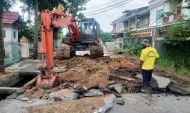 Pencegahan Banjir Di Kota Pekanbaru,  Dinas PUPR Lakukan Normalisasi Drainase