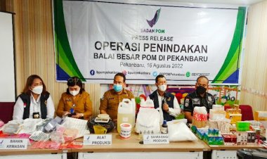 Beroperasi Sejak 2018 Pabrik Kosmetik Ilegal Pekanbaru,  Berhasil diunggkap BBPOM