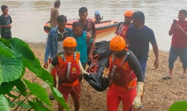 Terseret Hingga 3 Kilometer, Akhirnya Tim SAR Menemukan Jasad Bocah Tenggelam di Sungai Kuansing