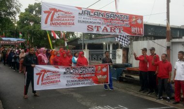 Pemuda RW 01 Harjosari Taja Gerak Jalan Sehat,  Eri Sumarni Hadir !!