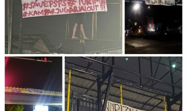 Tak Kunjung Menang Di 5 Laga Terakhir,  Spanduk Tuntutan Pemilik PSPS Out Bertebaran Di Kota Pekanbaru