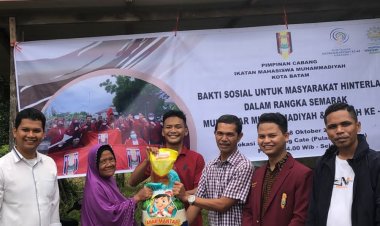 Semarak Milad Muhammadiyah & Aisyiyah ke-48: PC IMM Kota Batam Berbagi dengan Masyarakat Pulau Rempang
