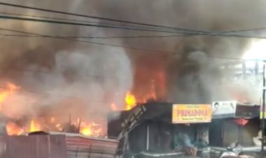 Diwacanakan Bakal Di Bangun Ulang, Pasar Cikpuan Kota Pekanbaru Malah Kebakaran