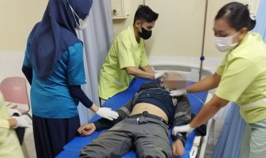 Terinveksi Pencemaran Udara Balerang, Puluhan Subkontraktor RAPP Dilarikan Ke Rumah Sakit