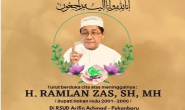 Mantan Bupati Rohul Tahun 2001 - 2006 Meninggal Dunia, Politikus Partai Golkar Kehilangan Sosok Guru