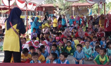 Peringati HUT Batang Ke-57, Himpaudi Gelar Lomba Estafet Bendera