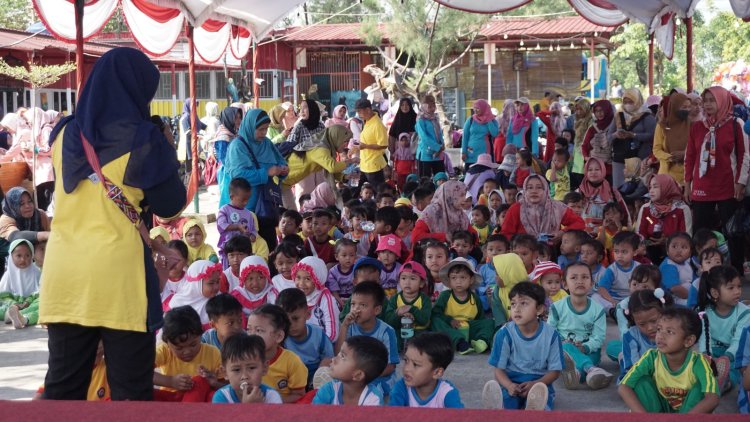 Peringati HUT Batang Ke-57, Himpaudi Gelar Lomba Estafet Bendera