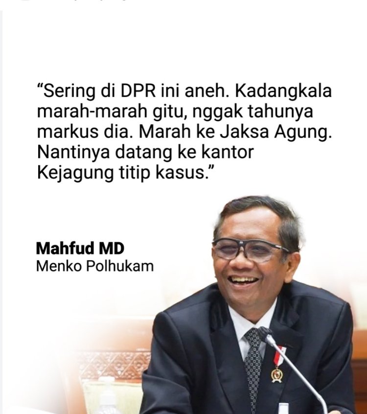 DPR Kecam Mahfud MD Atas Tudingan Markus, Nitizen Malah Pro Kepada Mahfud MD