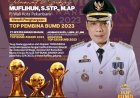 PJ Walikota Pekanbaru Terima Penghargaan Top Pembina BUMD Awards 2023