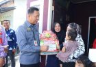 Sekdako Pekanbaru Salurkan Bantuan KepadaTiga Anak Asuh Yang Terkena Stunting