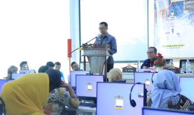 Sekdako Pekanbaru dan Kakan BKN Regional XII Menghadiri Ujian Kenaikan Pangkat 72 PNS