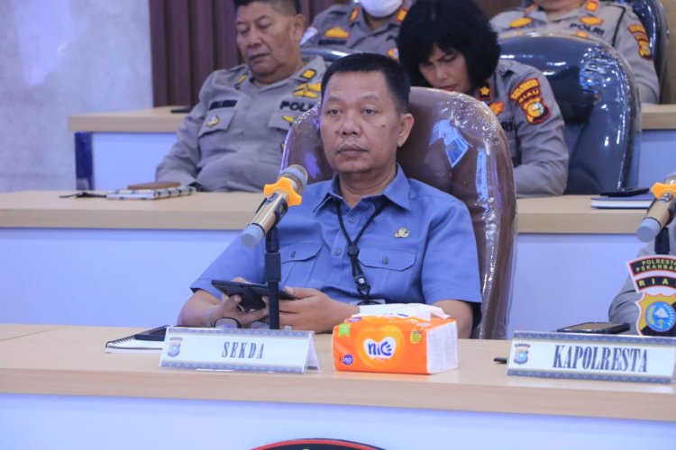 Bahas Persiapan Jelang Idulfitri 144 H , Sekdako Pekanbaru Ikuti Rapat Bersama Lintas Sektoral