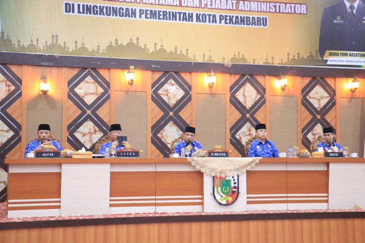 Pj Wali Kota Pekanbaru Adakan Halal bi Halal Bersama Jajaran ASN dan Pejabat Di lingkungan Pemko Pekanbaru