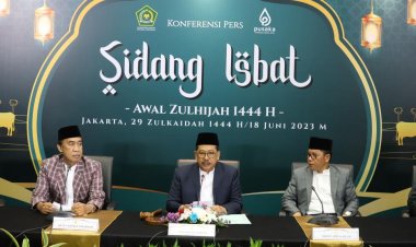 Gelar Sidang Isbat, Pemerintah Republik Indonesia Menetapkan 1 Zulhijjah 1444 H Jatuh Pada Hari Selasa 20 Juni 2023