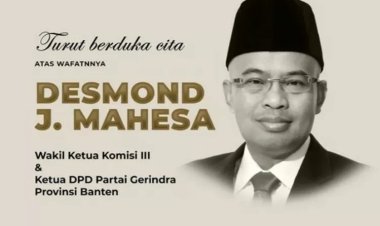 Kabar Duka, Anggota DPR RI Fraksi Gerindra Desmond J Mahesa Meninggal Dunia