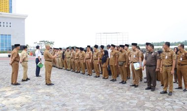 Sekda Kota Pekanbaru Pimpin Apel Usai Libur Idul Adha, Tingkat Kehadiran ASN Sangat Tinggi