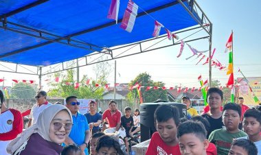 Bekerja Sama Dengan Perangkat Desa Air Dingin, Mahasiswa KKN Kelompok 14 UMRI Taja Perlombaan Hari Kemerdekaan Republik Indonesia