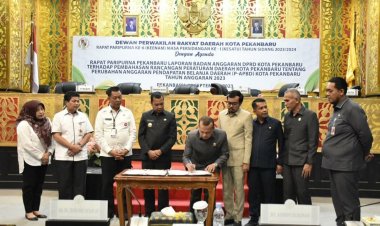 Sah, APBD-P Kota Pekanbaru 2023 Ketuk Palu Rp 2,895 Triliun