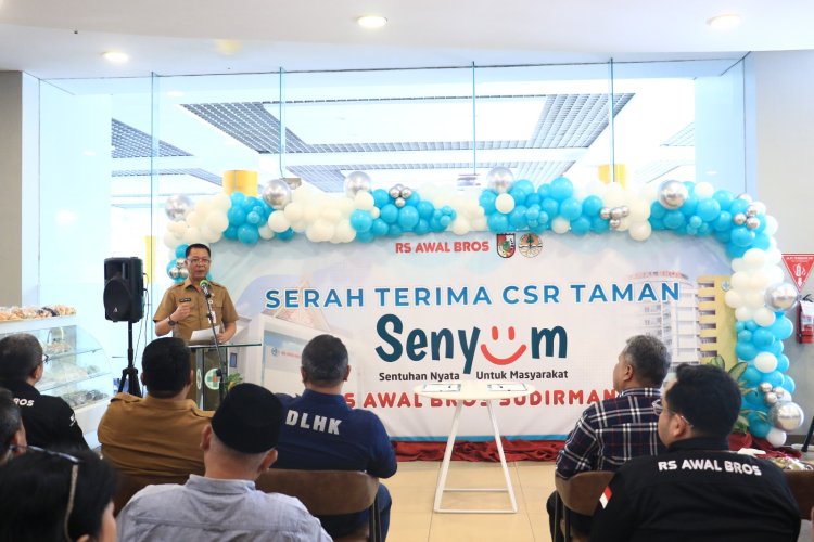 Sekda Kota Pekanbaru Resmikan Taman Senyum yang Dibangun RS Awal Bros