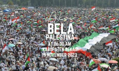 Masyarakat Kembali Turun Kejalan Suarakan Kemerdekaan Palestina, Kali ini Polres Metro Bekasi Lakukan Rekayasa Arus Lalu Lintas di Kawasan Stadion Wibawa Mukti