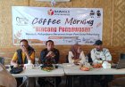 Bawaslu Pekanbaru Laksanakan Coffe Morning  Untuk Menghimbau Parpol Agar Tertib Aturan Dalam Mensukseskan Pemilu 2024