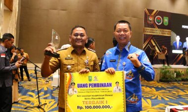 Marpoyan Damai Raih Peringkat 1 Evaluasi Kinerja Kecamatan Se-Provinsi Riau