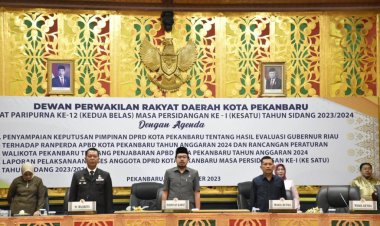 DPRD Kota Pekanbaru Gelar Paripurna Terkait Keputusan Pimpinan DPRD Tentang Hasil Evaluasi Gubernur Riau