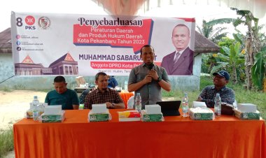 Ketua DPRD Pekanbaru M Sabarudi Laksanakan Penyebarluasan Perda di Jalan Sialang Bungkuk