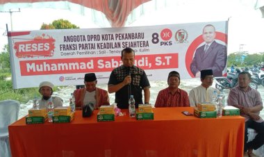 Ketua DPRD Pekanbaru Laksanakan Reses di Perumahan Mutiara Tenayan Raya