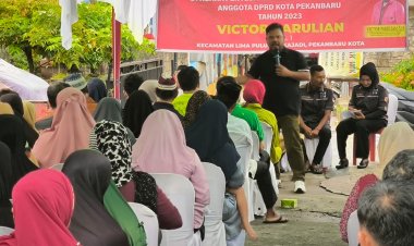 Victor Parulian Laksanakan Penyebarluasan Perda Kota Pekanbaru tentang Pemberdayaan UMKM