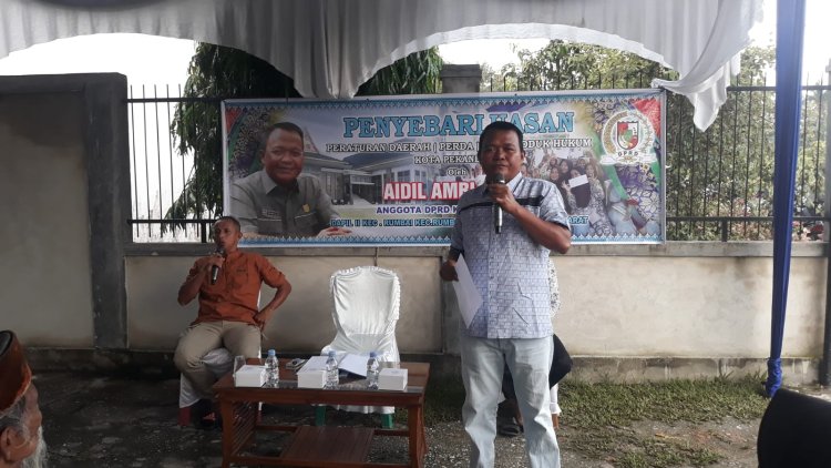 Aidil Amri Adakan Penyebarluasan Perda tentang Penyelenggaraan Administrasi Kependudukan Kota Pekanbaru