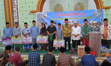 Safari Ke Desa Mayang Sari, H. Zukri Komitmen Selalu Santuni Anak Yatim