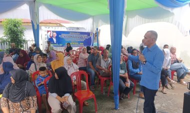 Disambut Antusias Warga, Wakil Ketua DPRD Pekanbaru Nofrizal Sosialisasikan Perda Pengelolaan Air Limbah Domestik