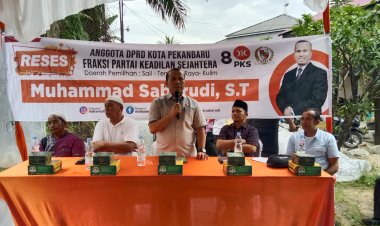 Ketua DPRD Pekanbaru Serap Aspirasi Warga RT 3 Kelurahan Rejosari