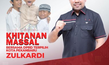 Manfaatkan Libur Sekolah, Zulkardi Gelar Khitanan Massal Gratis Bagi Anak - Anak Rumbai Raya