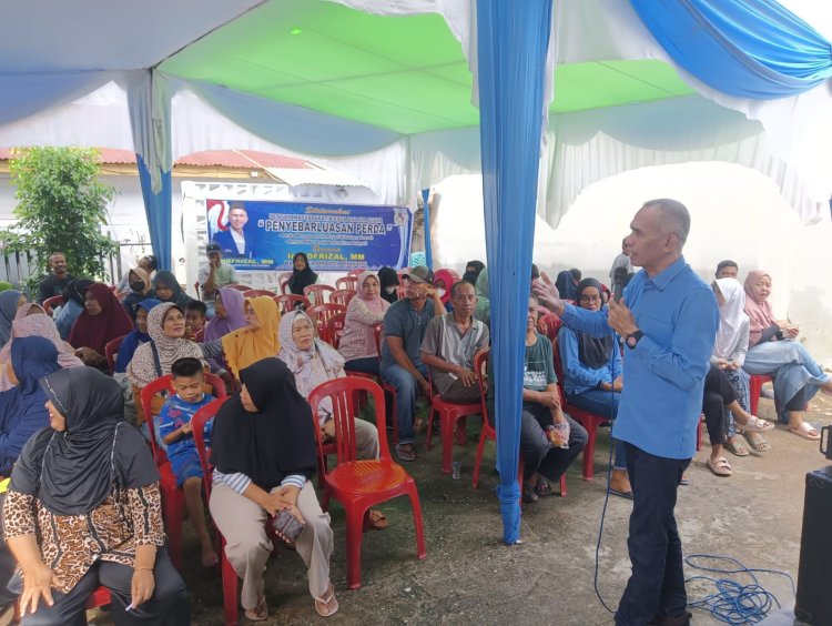 Disambut Antusias Warga, Wakil Ketua DPRD Pekanbaru Nofrizal Sosialisasikan Perda Pengelolaan Air Limbah Domestik