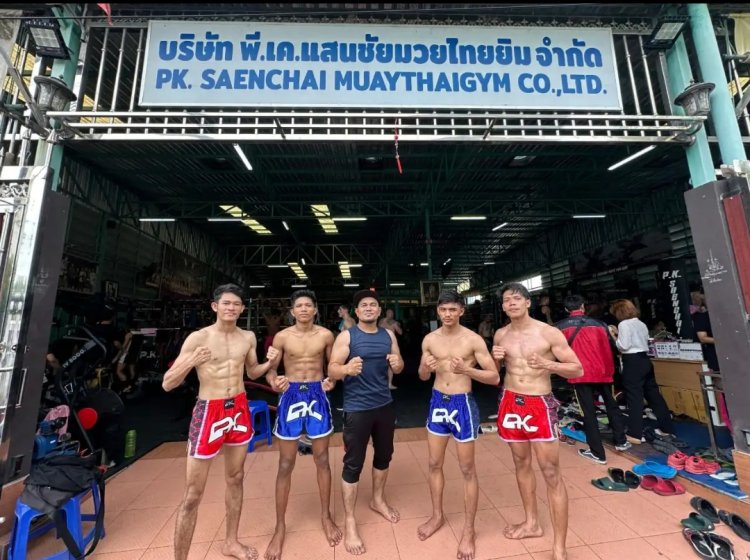 Targetkan Medali Emas PON XXI, Empat Atlet Muaythai Riau TC Di PK Saenchai Bangkok Thailand