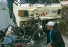 Kecelakaan Maut Di Pekanbaru, Mobil Colt Diesel Tabrak Pengemudi Becak Hingga Tewas