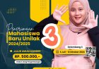 Penerimaan Mahasiswa Baru Gelombang III, Kampus Unilak Beri Diskon Uang Pengembangan