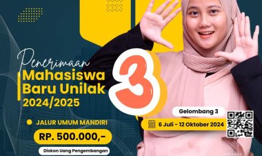 Penerimaan Mahasiswa Baru Gelombang III, Kampus Unilak Beri Diskon Uang Pengembangan