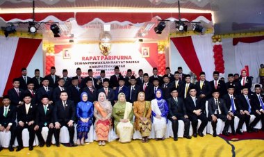 Tak Ada Sengketa Dari Hasil Pileg 2024, 45 Anggota DPRD Kabupaten Kampar Periode 2024 - 2029 Resmi Dilantik