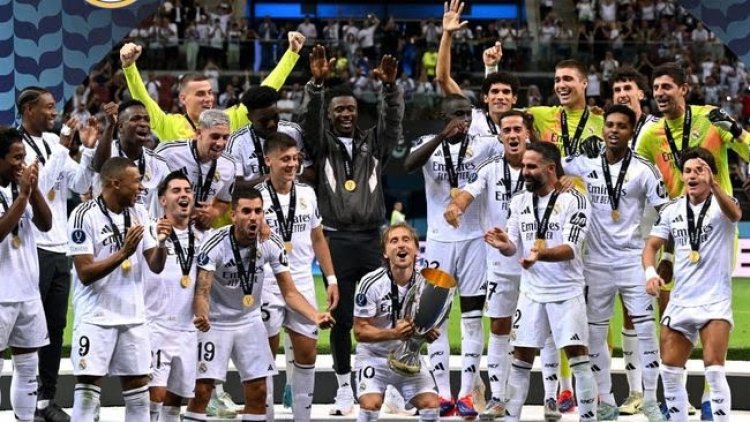 Berhasil Cetak Gol Perdana Berseragam Los Blancos, Kylian Mbappe Pastikan Real Madrid Juara Super Eropa 2024