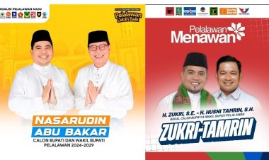 Gelar Rapat Pleno, KPU Kabupaten Pelelawan Tetapkan Nomor Urut Pasangan Calon Bupati Dan Wakil Bupati Periode 2024 - 2029