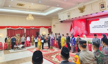 Resmi, PJ Gubernur Riau Kukuhkan 6 Pjs Kepala Daerah Yang Ikut Kontestasi Pilkada Riau 2024