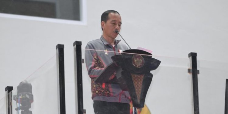 Presiden Jokowi Resmikan Pelaksanaan Pekan Olahraga Nasional (PON) XXI Aceh - Sumut Tahun 2024