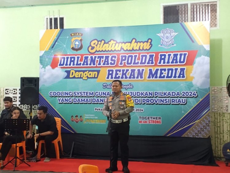 Gelar Coffe Morning Bersama Rekan Media, Ditlantas Polda Riau Ajak Ciptakan Pilkada Damai