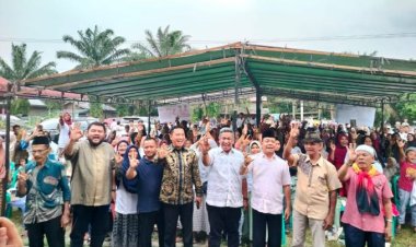 Kampanye Dialogis Di Kecamatan Rambah, Pasangan Calon Bupati Dan Wakil Bupati Rohul Nomor Urut 3 Janjikan Berobat Gratis Hanya Menggunakan KTP