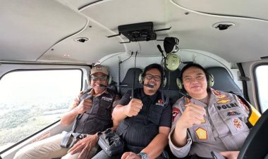 Naik Helikopter Untuk Pantau Pilkada 2024, Bawaslu Riau Sebut Pencoblosan Berjalan Lancar